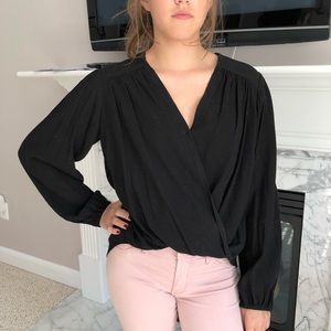 Free people crossover blouse size extra small